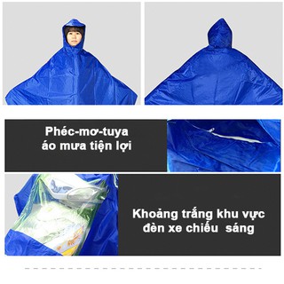 ÁO MƯA ĐƠN CÓ ĐỆM VẢI LÓT CHỐNG THẤM (Hình thật)