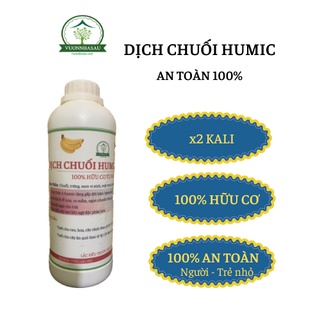 1 lít dịch chuối humic hữu cơ 100%