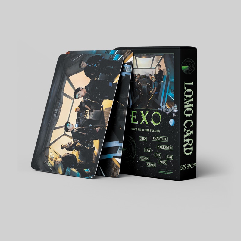 Hộp 54 Thẻ Hình LOMO Card Nhóm Nhạc EXO 2021 DON'T Fighting THE Feel