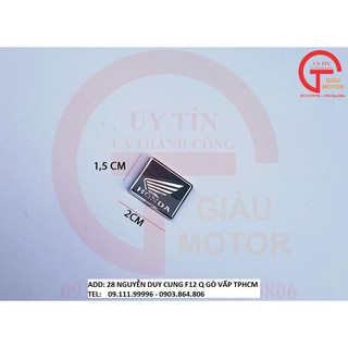 TEM LOGO HONDA CÁNH CHIM NHỎ BẰNG NHỰA DÁN XE MÁY