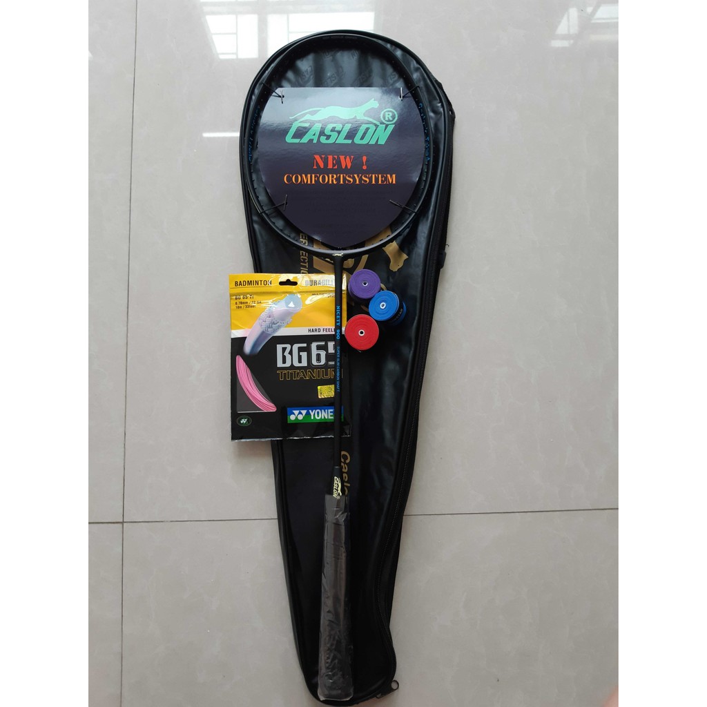 Vợt cầu lông Caslon khung carbon (Tặng 1 lần căng dây và quấn cán vợt)