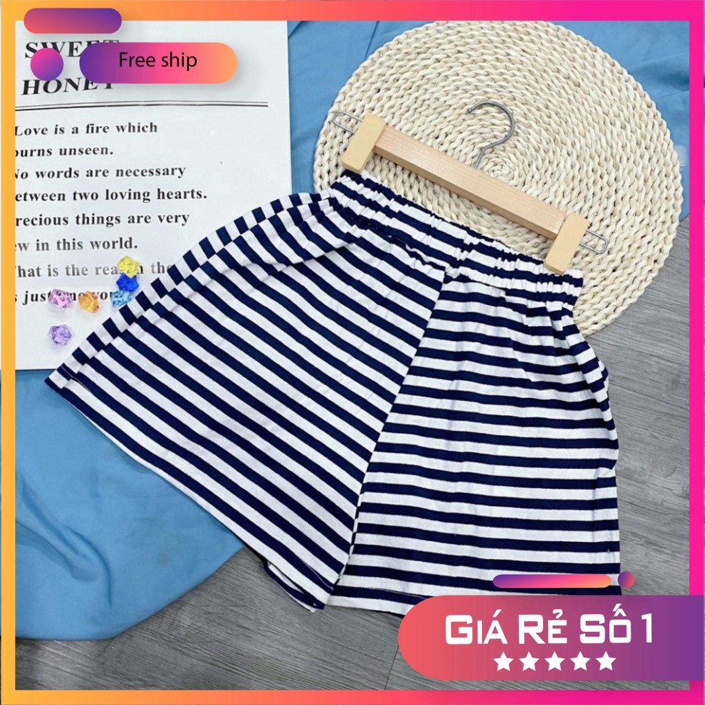 [Đồng Giá] Quần Đùi Sọc Nữ Thun Cotton Thể Thao MS300