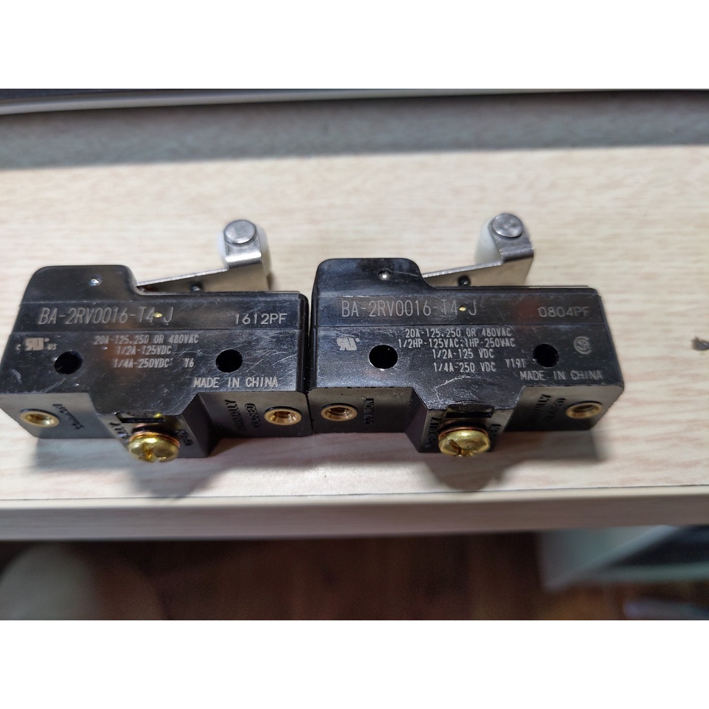 Công tắc hành trình micro switch 20A-125, 250VDC/480VAC hãng Yamatake, Azbil