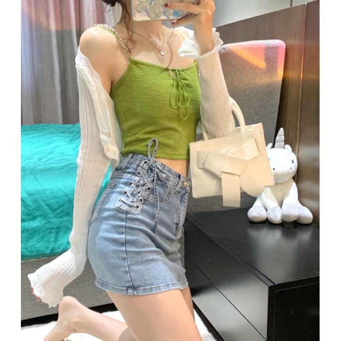 Áo khoác Cardigan len mỏng dệt kim