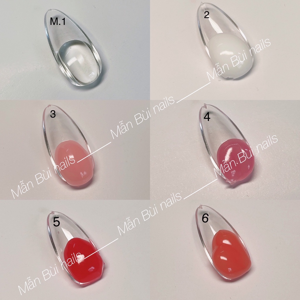 Gel gôm đắp móng- gel đắp màu - nước đắp gel- cọ cắt gel