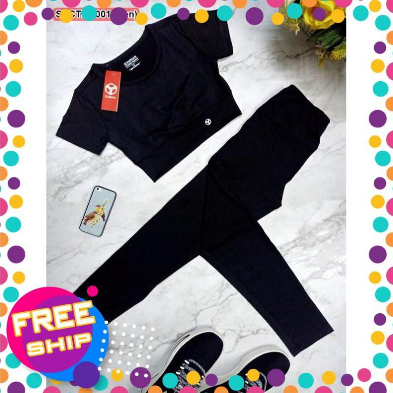 Freeship từ 50k-Set croptop nữ có tay tập gym, yoga, thể thao Nữ thun lạnh cao cấp, Co giãn, siêu thấm hút