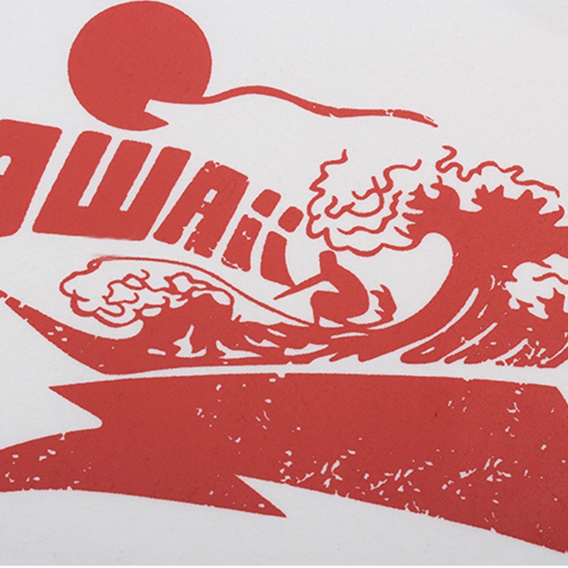 Áo Thun Croptop Tay Ngắn Dáng Ôm In Họa Tiết Gợn Sóng Phong Cách Harajuku Vintage Thời Trang Mùa Hè Cho Nữ