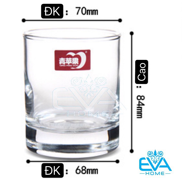 Bộ 12 Ly Thuỷ Tinh Dáng Thẳng Suông Trơn 210 Ml Deli ES1001 M2960