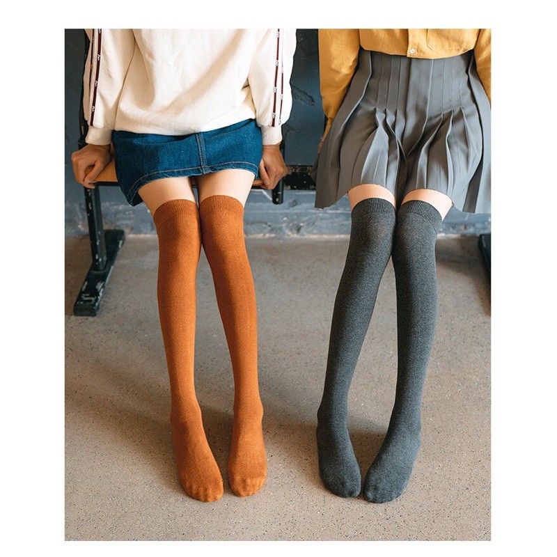 TẤT VỚ TRÊN GỐI ( ĐÙI) MÀU VINTAGE ( phong cách ulzzang)