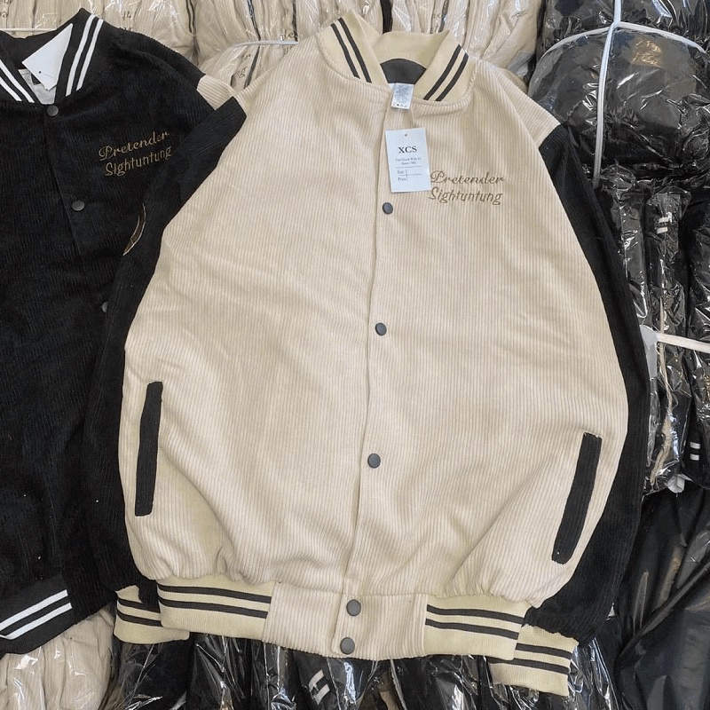 Áo Khoác Bomber Nhung Tăm Unisex [ CAM KẾT CHUẨN ĐẸP HÌNh THẬT 100% ] - ĐĂNG QUANG FASHION