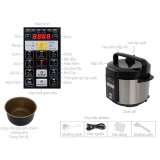 Nồi áp suất điện Philips HD2136/66 5 lít