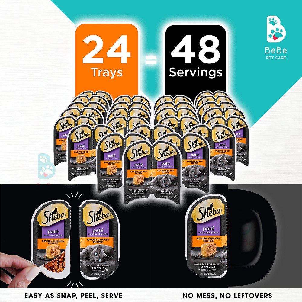 Pate SHEBA Nhiều Vị Cho Mèo - Nhập Khẩu Từ Mỹ