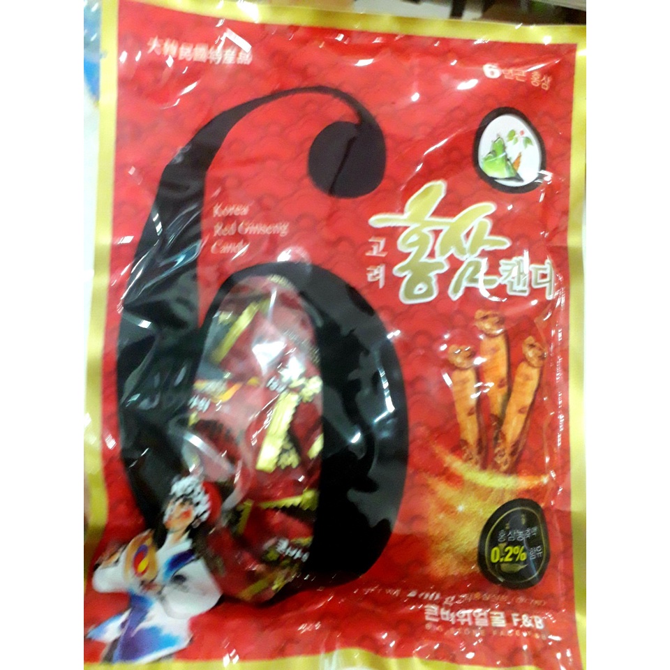 Kẹo Hồng Sâm  Số 6 F&amp;B Chính Hãng Hàn Quốc 200g