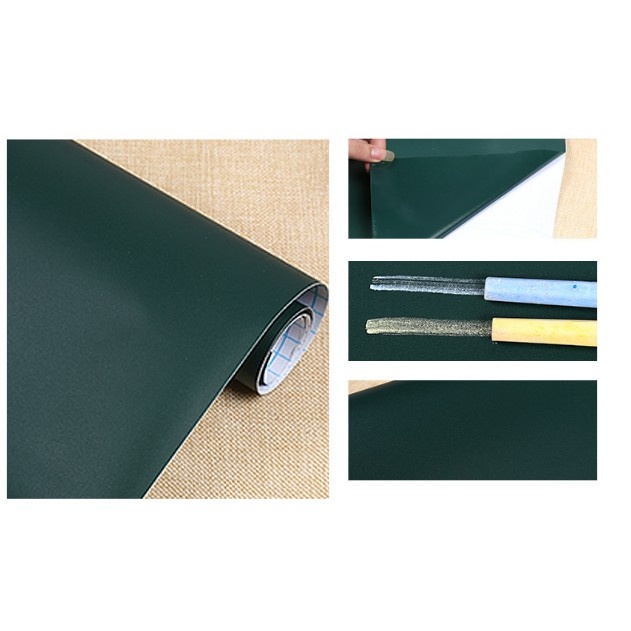 Bảng dán tường viết phấn cho bé tập viết có keo sẵn kích thước 0.6x1m