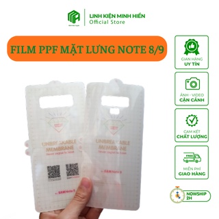 Dán PPF tự phục hồi trầy xước cho mặt lưng Samsung Note 8/9
