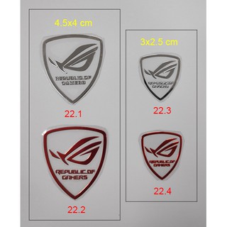 Tem ASUS ROG Kim loại / Tem dán máy tính ( Sticker ) PC Laptop
