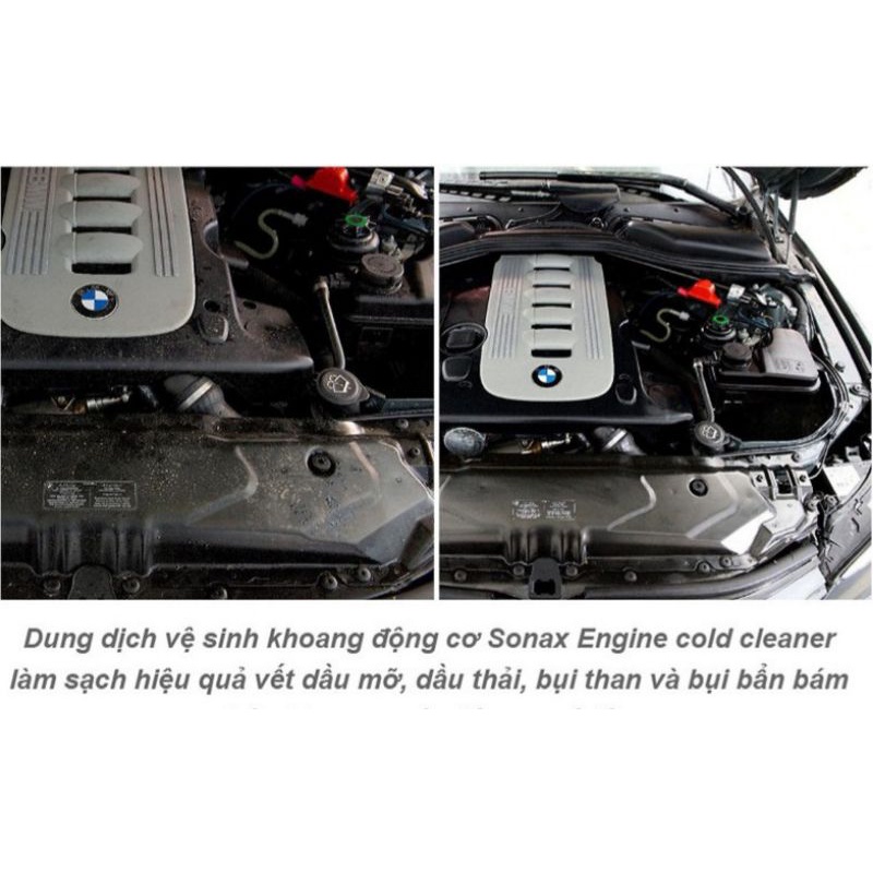 Vệ sinh động cơ khoang máy Sonax Engine Cold Cleaner 500ml