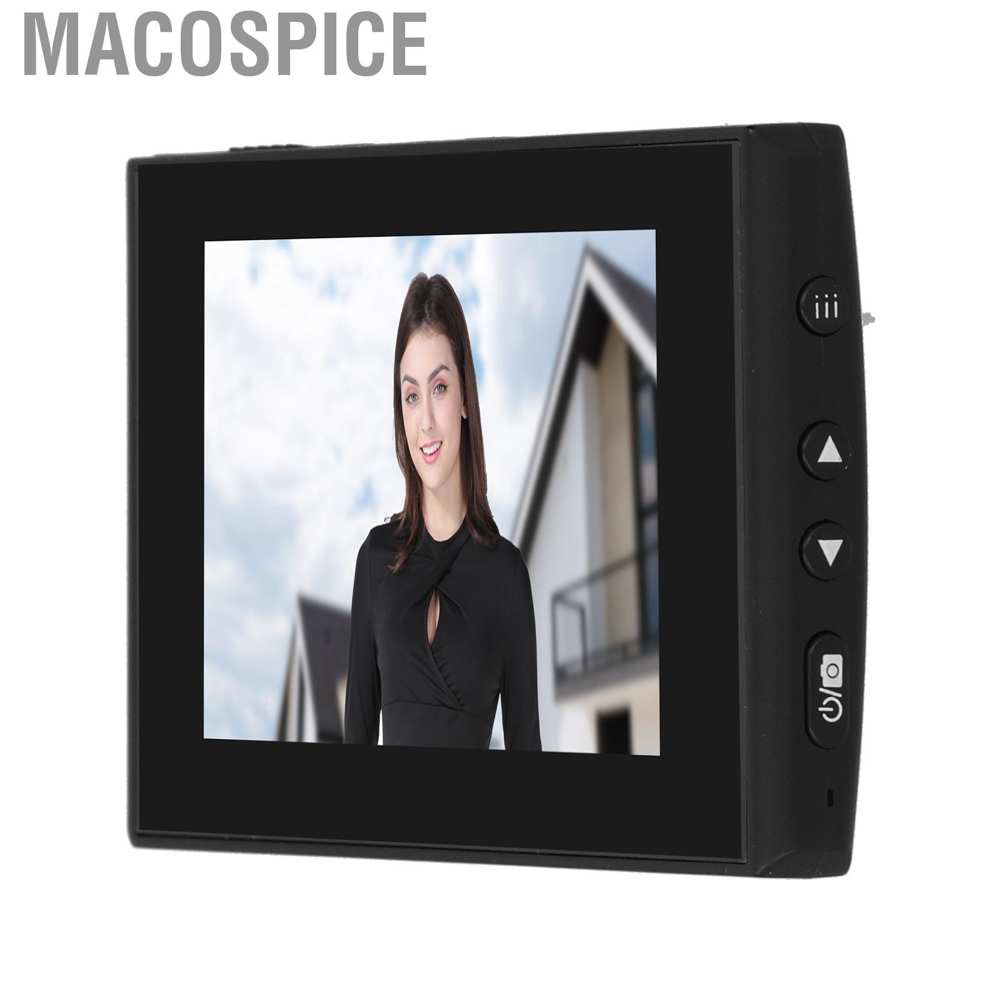 Macospice Digital Door Viewer Night Vision Motion Detection Video Camera Electronic Doorbell with 4.3in Indoor Display