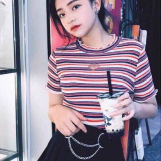 Áo crotop cúc ngực(kèm ảnh thật)