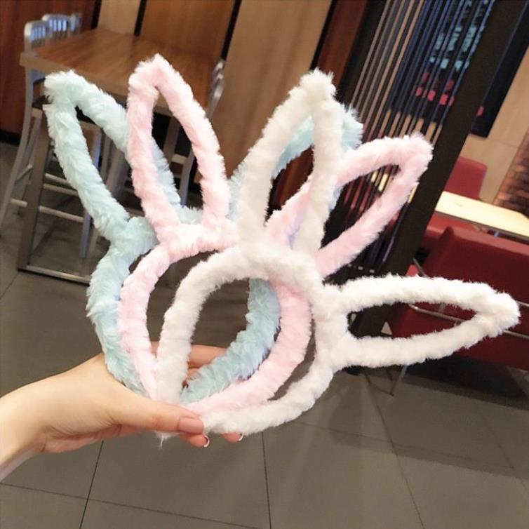 Bờm tóc, cài tóc Cosplay lông tai thỏ siêu đẹp