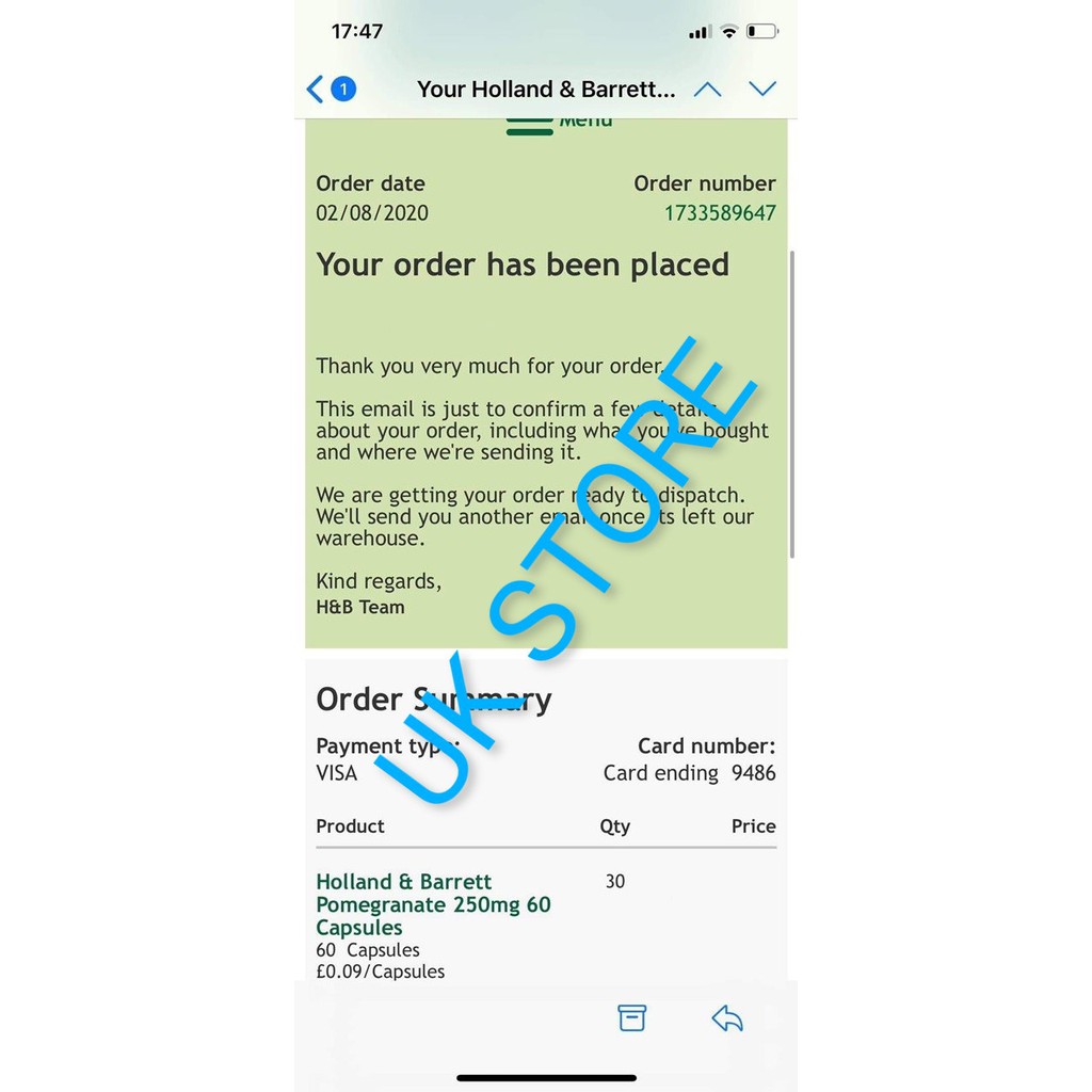 Holland & Barrett - Viên uống lựu đỏ Pomegranate 250mg 60 viên ( hộp) | BigBuy360 - bigbuy360.vn