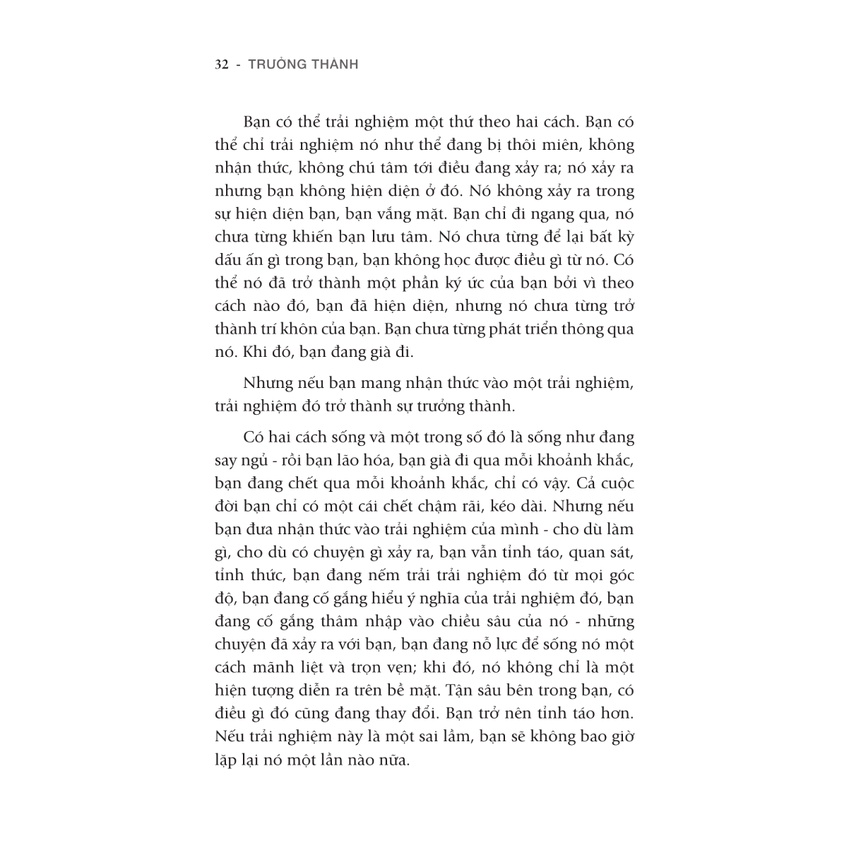 Sách - Osho - Trưởng Thành - Chạm Tới Bầu Trời Nội Tâm Của Bạn (VL)