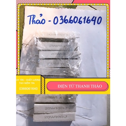 10 điện trở sứ 5w 10w 20w 10ôm