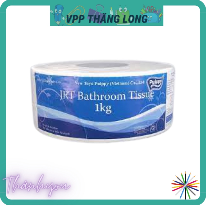 Giấy vệ sinh cuộn lớn Pulppy 1kg (GVS Công nghiệp)