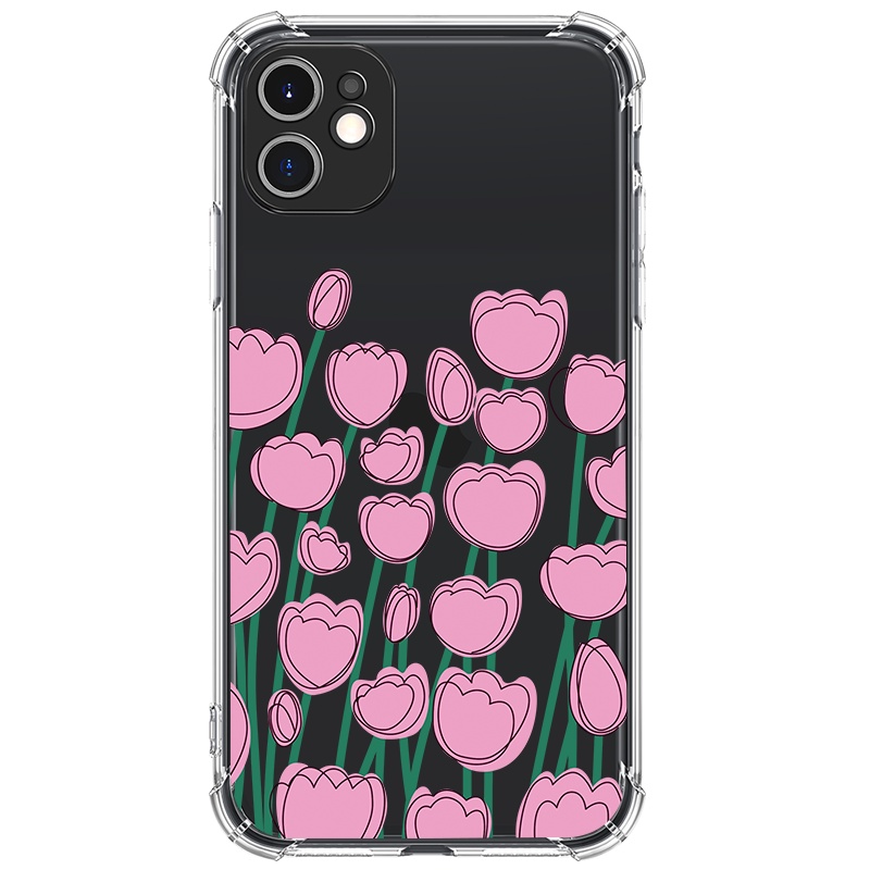 Ốp lưng JURSUE chống sốc mềm hình dễ thương đẹp cho iPhone 13 12 11 Pro Max SE 2020 X XR XS ip 8 7 6 6S Plus Y136