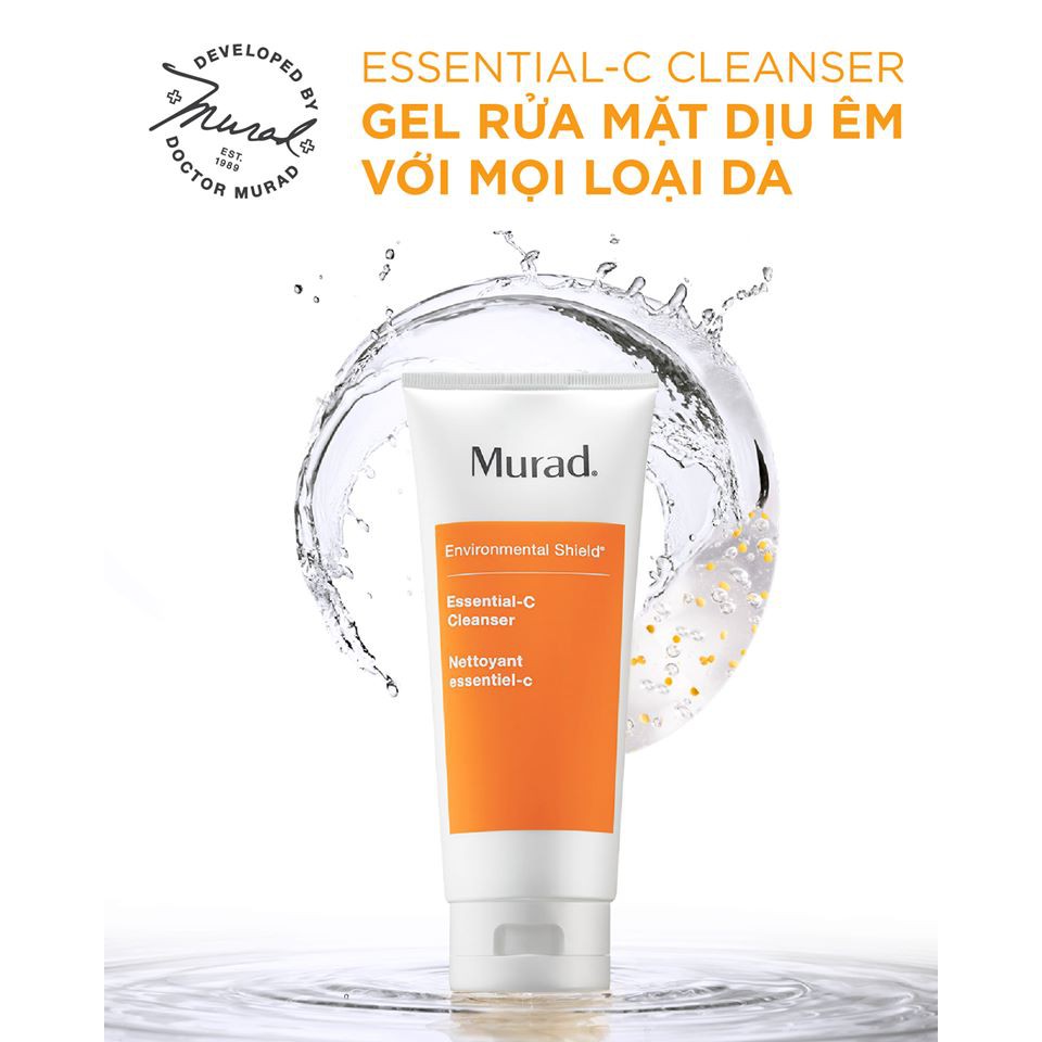 [MUA 1 TẶNG 1] Sữa rửa mặt vitamin C giúp làm sáng và khỏe da Murad Essential-C Cleanser
