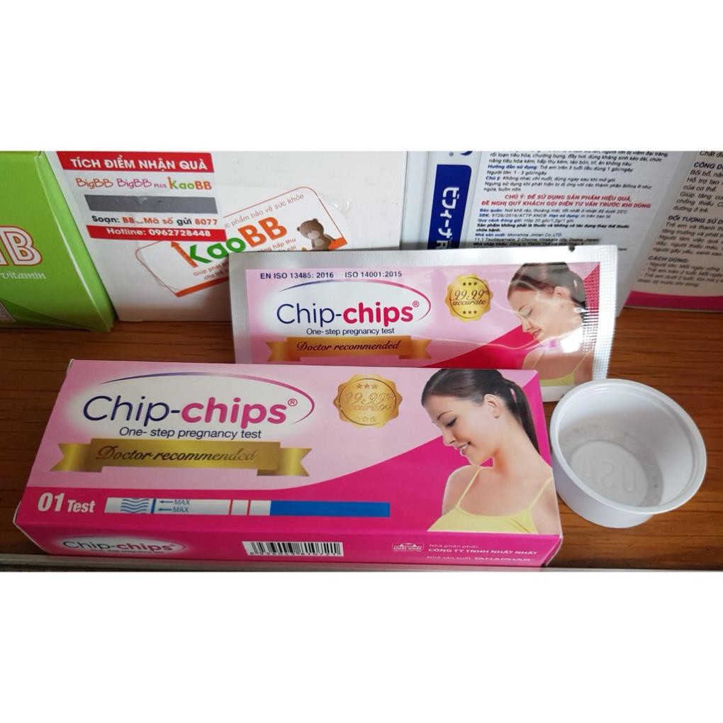 (lẻ 1 cây) que thử thai Chip chips /chipchip