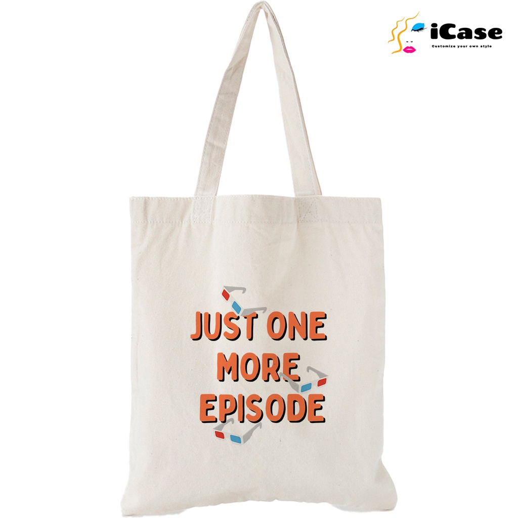 Túi vải Canvas iCase bộ sưu tập Typography - nhiều kích thước