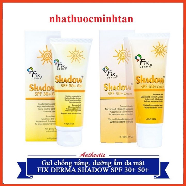 Kem Chống Nắng Fixderma Shadow SPF 50+ PA+++ 75g