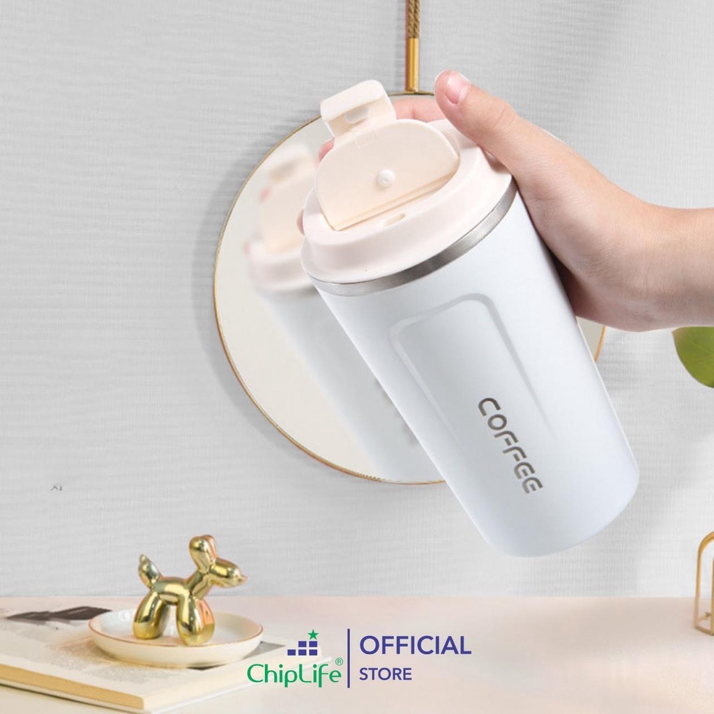 Ly giữ nhiệt CoffeeHolic ChipLife khắc tên theo yêu cầu dung tích 380-510ml mã L5026