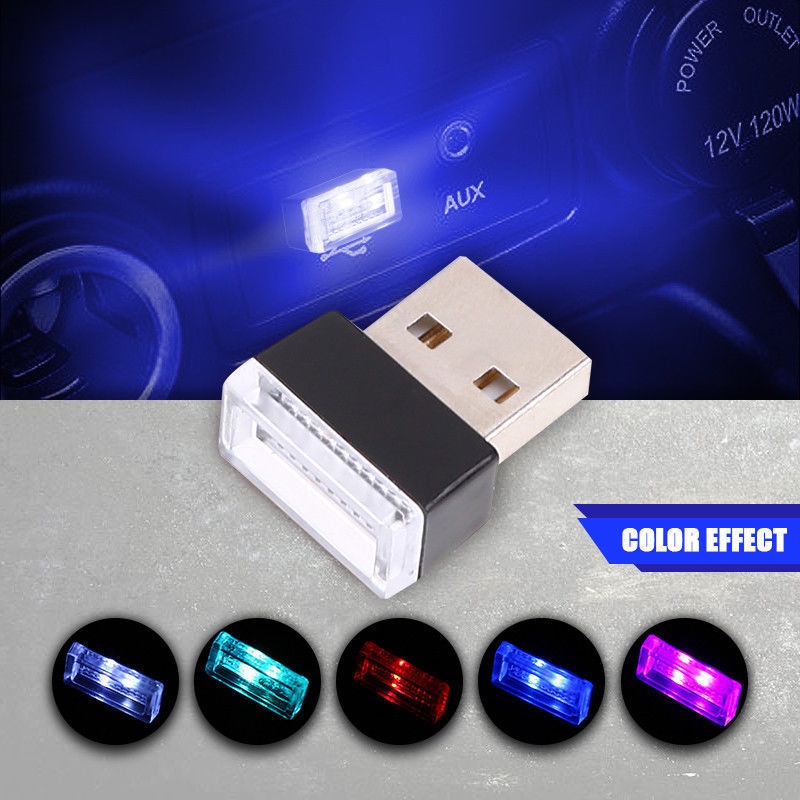 Đèn LED USB Mini Linh Hoạt Trang Trí Nội Thất Xe Hơi