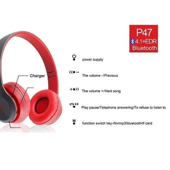 Tai Nghe Bluetooth Không Dây Cs P47 Jbl P47