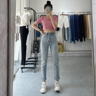 Quần jeans boyfriend form dài QJ573