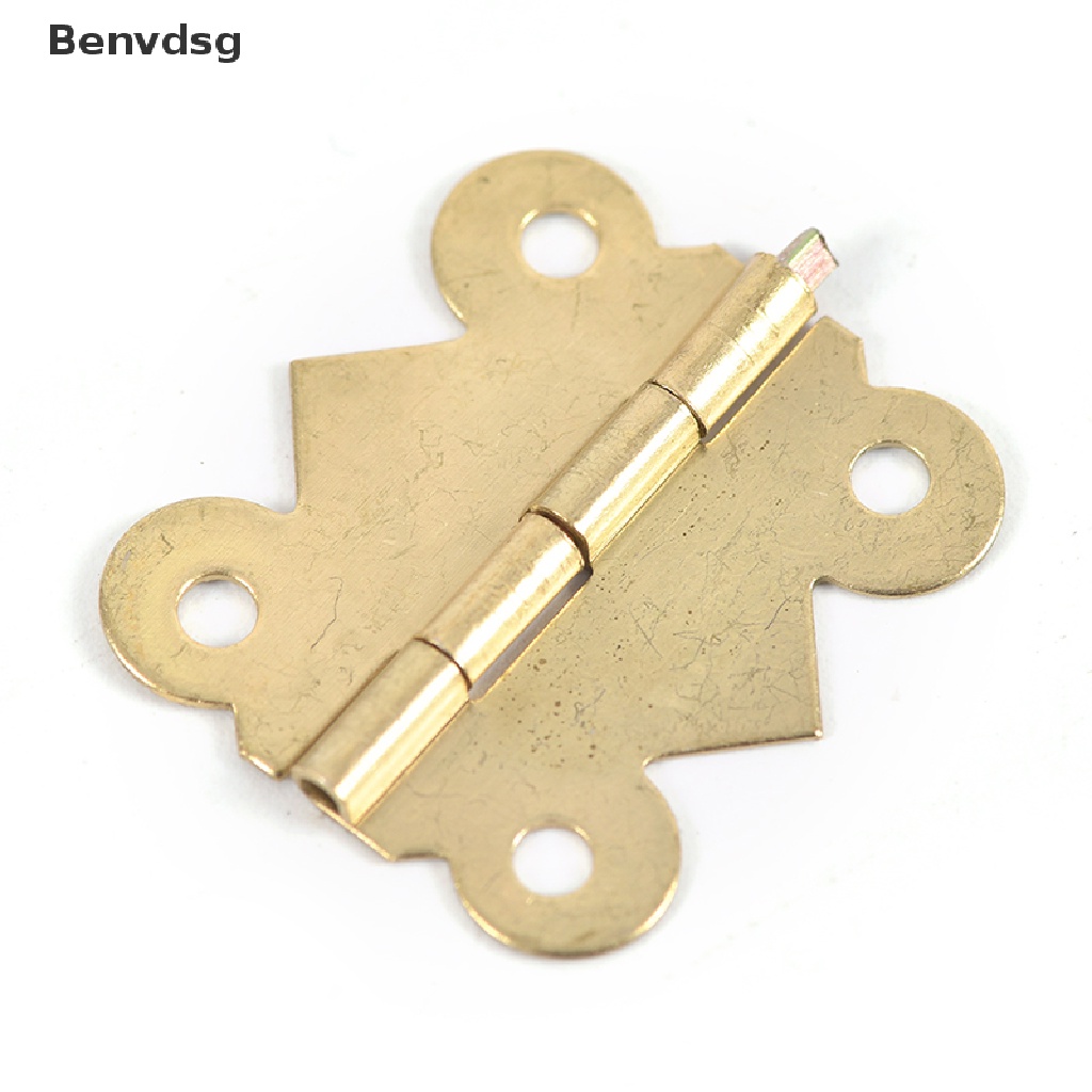 Set 10 Bản Lề Bướm Mini Bằng Đồng Thau Nhiều Màu Sắc Dùng Để Sửa Chữa Ngăn Kéo / Hộp Trang Sức DIY