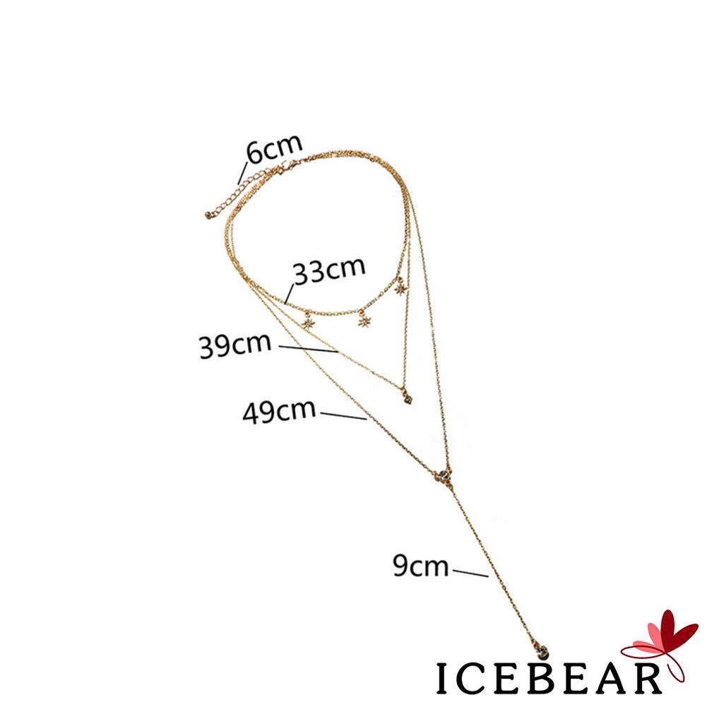 Dây Chuyền Nhiều Lớp Mặt Ngôi Sao Thời Trang Cho Nữ