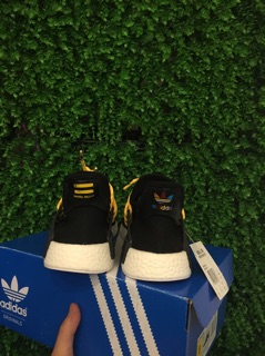 [ Ảnh Thật ] Giày Adidas Human Race Đen Dây Vàng