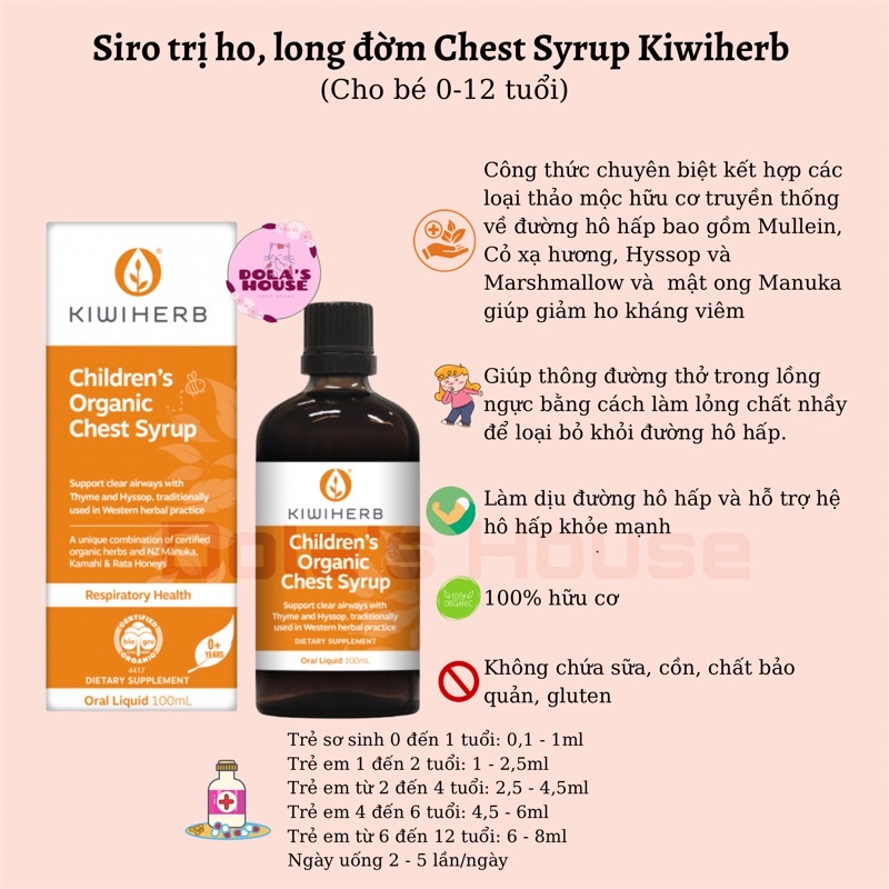 SIRO HO CHEST SYRUP KIWIHERB