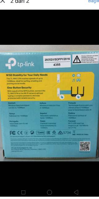 Usb Wifi Tp-link Tl-wn727n 150mbps