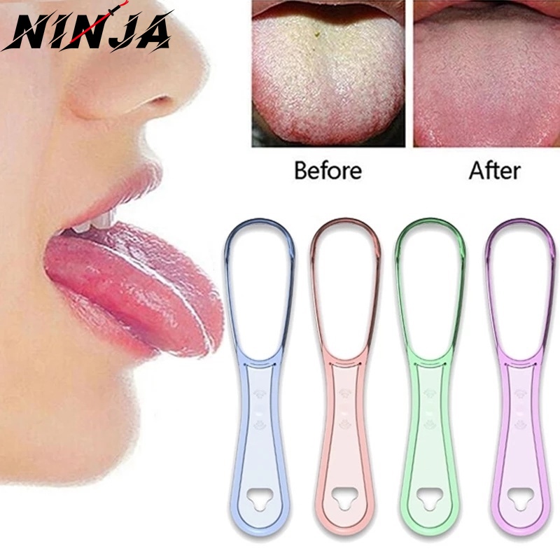 Dụng Cụ Vệ Sinh Lưỡi Hai Mặt Có Thể Tái Sử Dụng Cho Người Lớn 1 Cái