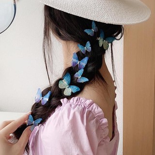 1Pcs 3D Colorful Butterfly Hairclips