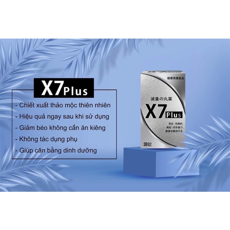 Giảm cân X7 plus chính hãng NGÂN 98 - tặng detox thải mỡ,đẹp da