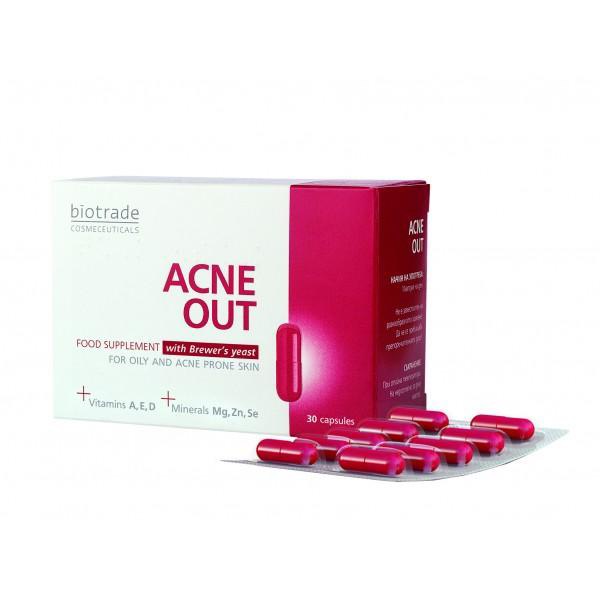Viên uống giảm mụn Biotrade Acne out Food Supplement