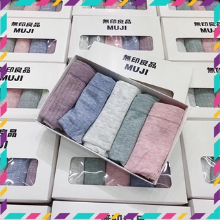 Sỉ 5 hộp quần lót muji cotton vỏ trắng ( 1 hộp 5 quần )