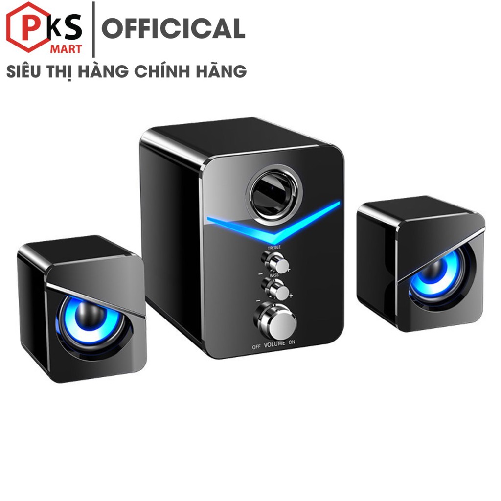 Loa máy tính, Vi Tính Kiêm Loa Bluetooth 2.1 Gaming MC D-221-Pro Super Bass  Dùng Cho Máy Tính PC Laptop Điện Thoại