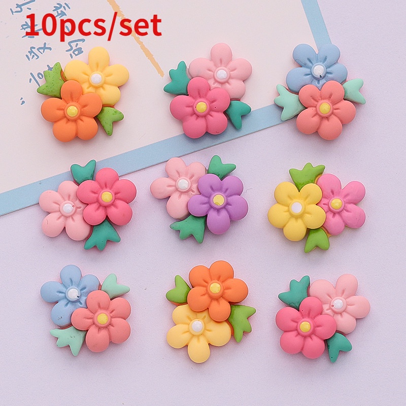 Bộ 10 Miếng Dán Trang Trí Ốp Điện Thoại/Bình Nước Hình Chiếc Giày Bằng Nhựa Diy