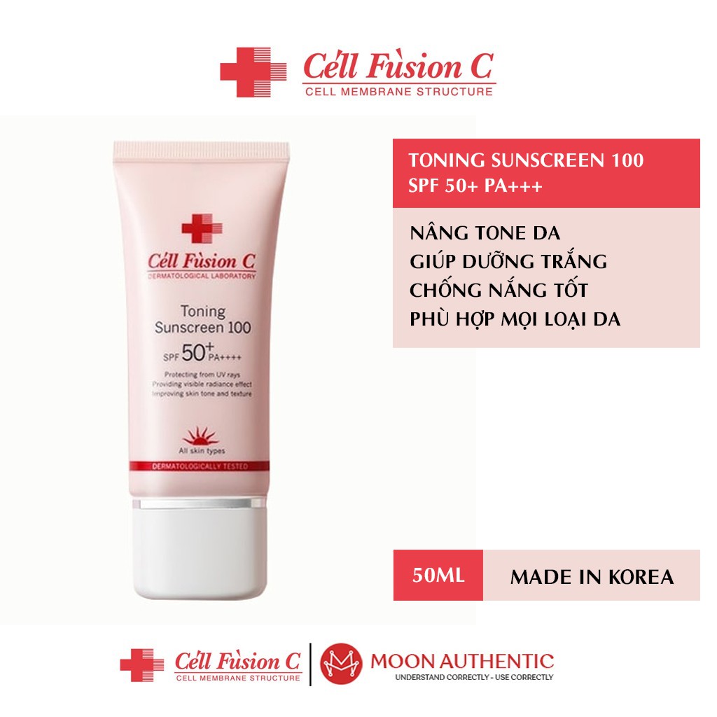 Kem Chống Nắng Cell Fusion C Toning Sunscreen 100 SPF 50+